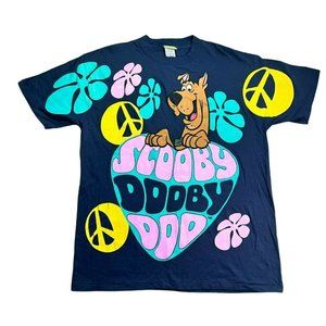 NEW 1998 Scooby Doo Shirt Groovy Cartoon Network Men's Large Blue